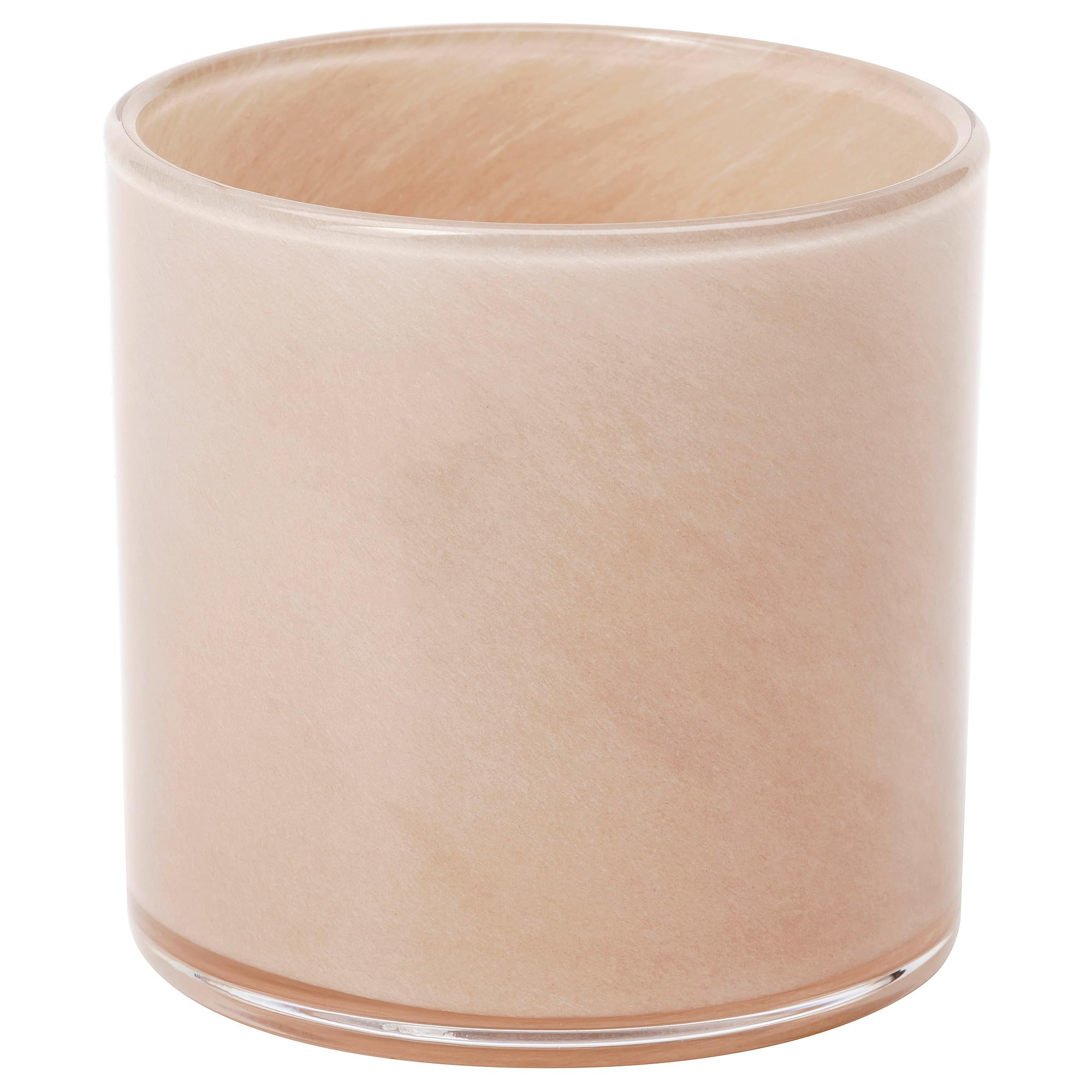 Photophore beige VINDSTILLA 7 cm idéal pour une table basse chaleureuse