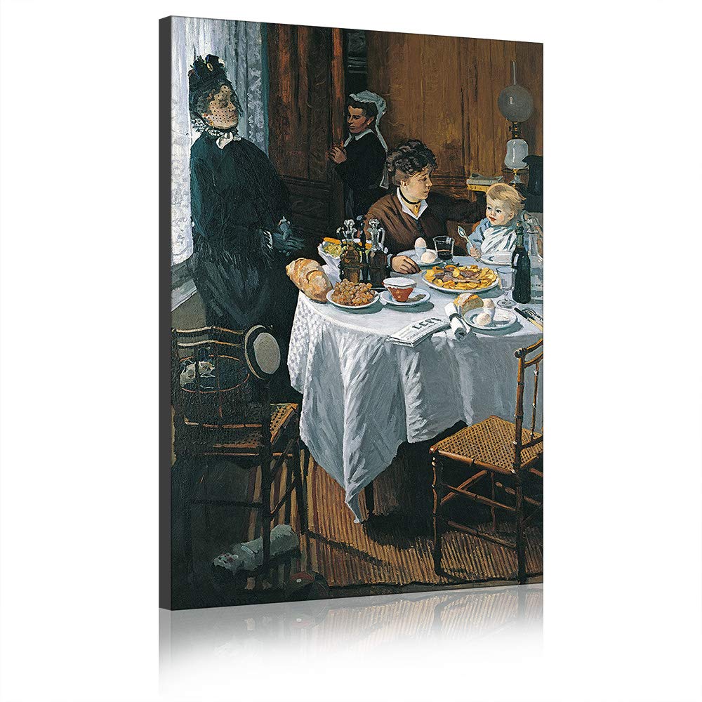 Toile Claude Monet Le Déjeuner grand format pour illuminer votre salon avec élégance