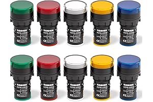 GASHER 12V/24V/110V LED Panel Indicator Light