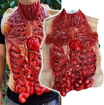 Bulex Scary Halloween Costumes Bloody Zombie Decoration Creepy Horror Cosplay Prop