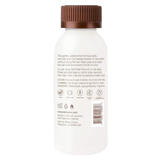 Mineral Fusion, Nail Polish Remover, 3 Fl Oz
