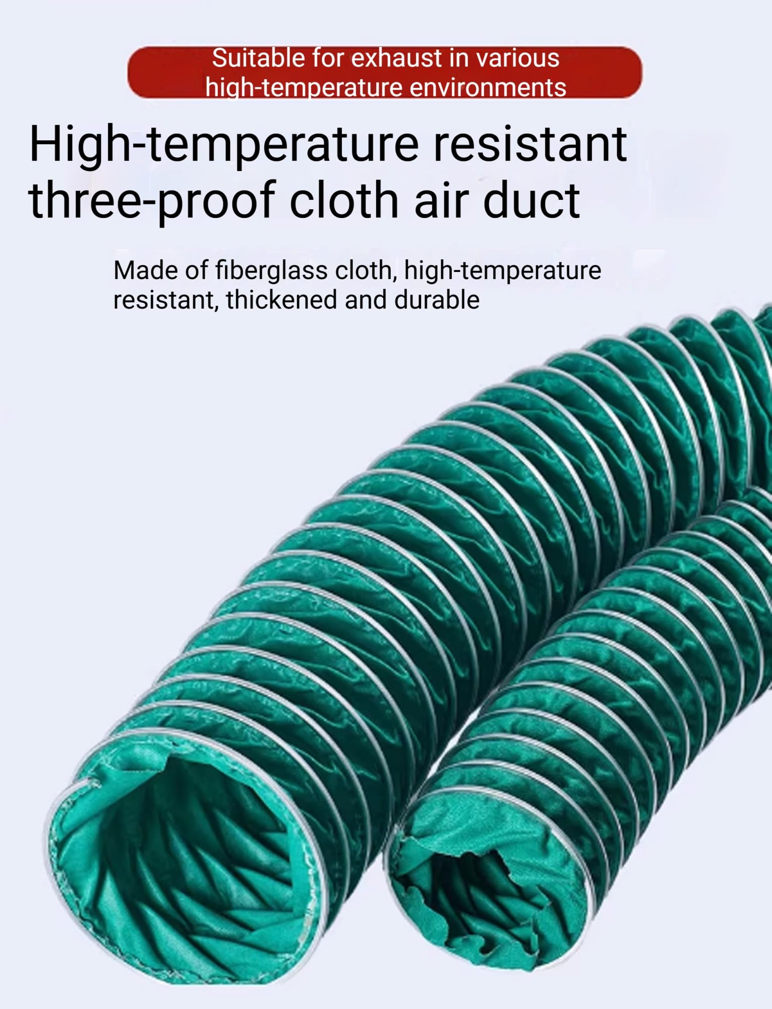 Tubo flessibile per ventilazione e aerazione, 10 m, ad alto flusso d'aria, leggero, per officine e serre