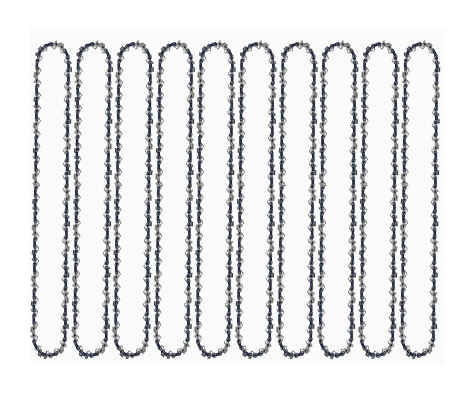 Hoja de sierra de cadena de 14 pulgadas, barra guía de cadena de 3/8" LP, 0,050", sierra eléctrica, 50 eslabones de transmisión, sierra de carga for cortar madera(10pcs 14-inch Chain)