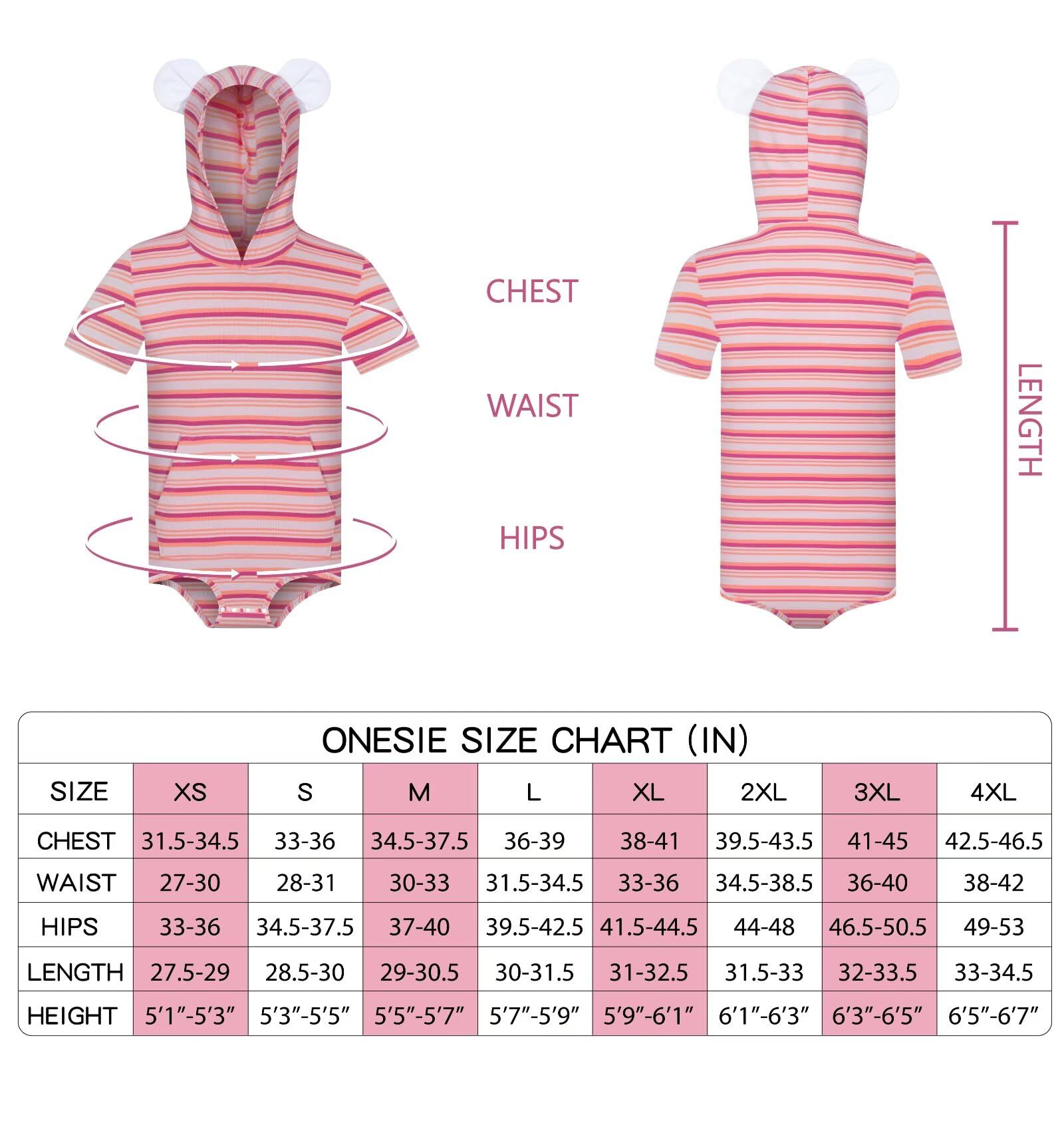 Landofgenie Mężczyźni Krótki Rękaw Onesie Piżama Bodysuit One Piece Dorośli Body z Kapturem i Piżamą