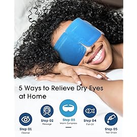 20 Packs Steam Eye Masks for Dry Eyes, Warm Compress Relief for Eye Fatigue & Puffiness, Sleep Heated Eye Mask, Disposable Travel Essentials, Spa Relaxation Gift Women, Party Favors Adults, Blueberry