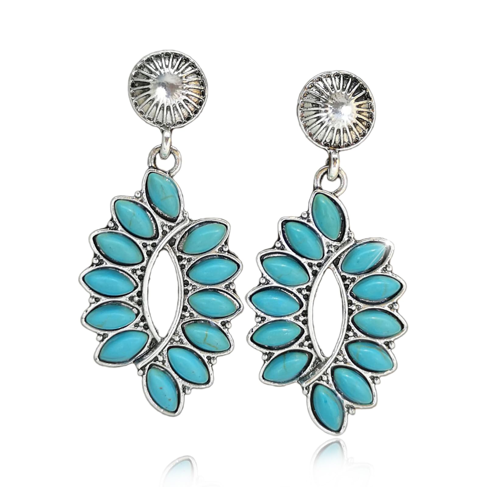 Set Gioielli Boho In Turchese - Collana, Bracciale E Orecchini - Foto 8