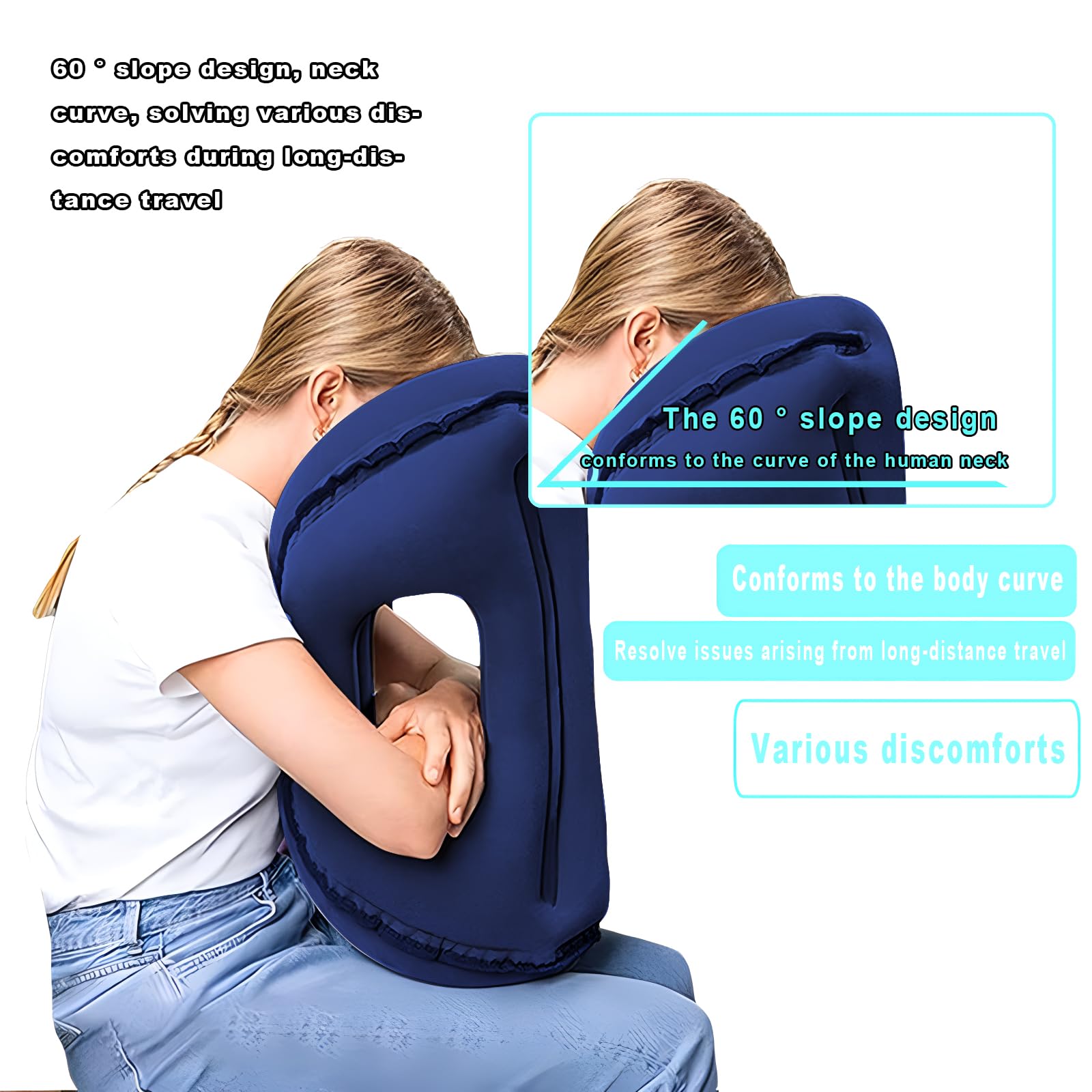 Cuscini da viaggio 、 I cuscini per il collo da viaggio appena aggiornati forniscono un supporto perfetto per la testa e il collo, evitando dolori al collo e alle spalle. Viene fornito con