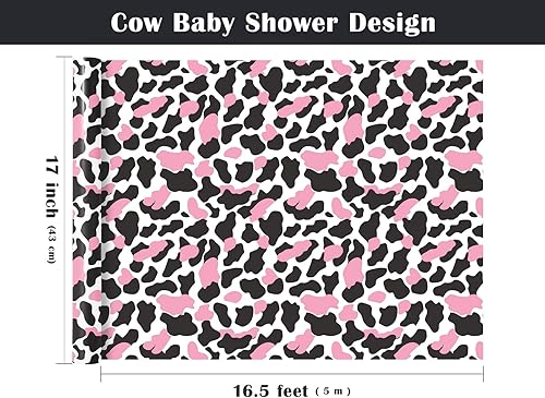 Vista 253 de WRAPAHOLIC Papel de regalo reversible, mini rollo, 17 pulgadas x 33 pies, adorable diseño de gato y azul sólido para cumpleaños, vacaciones