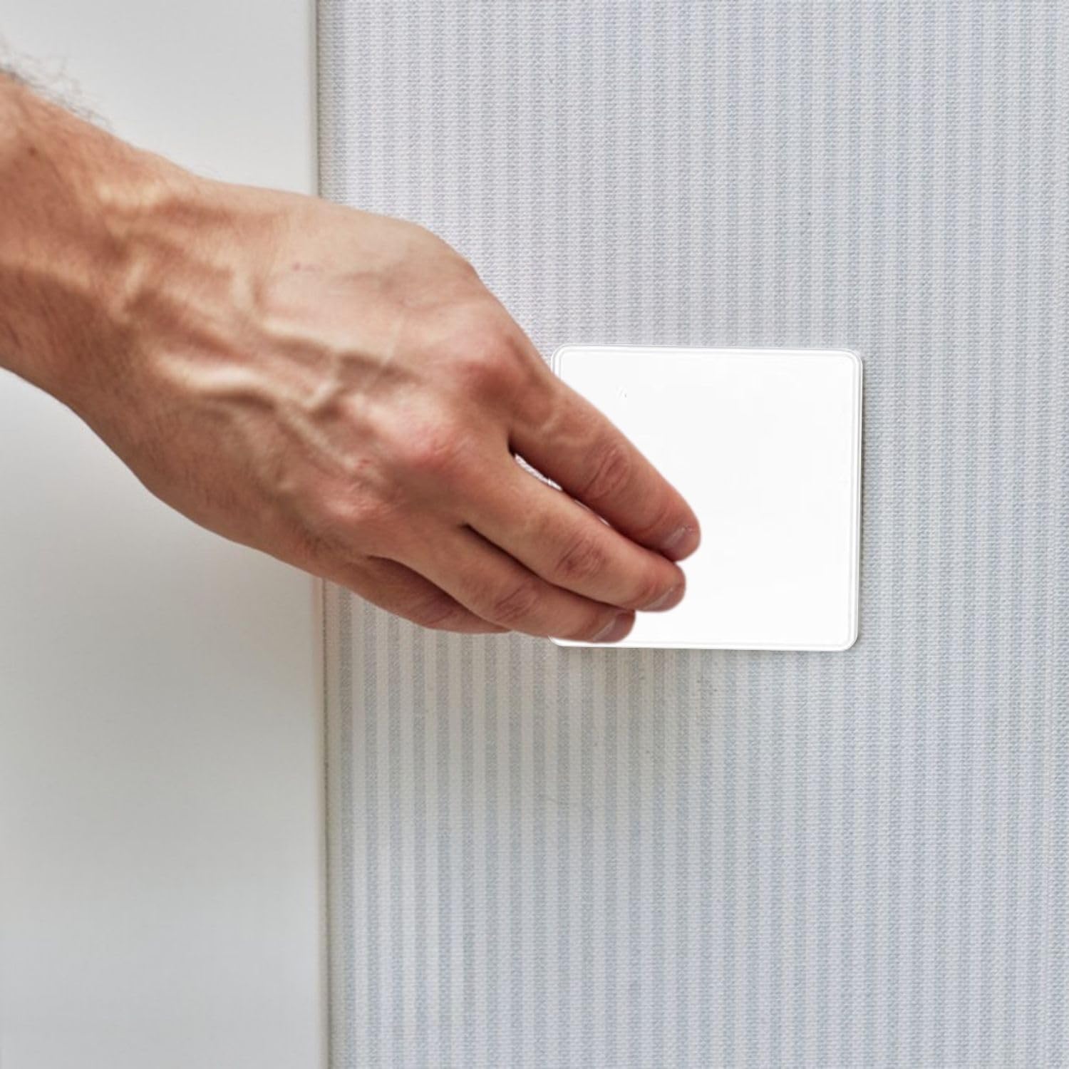 Cache-prises blanc 8,6 x 8,6 cm pour boîtier encastré avec vis 4 pièces