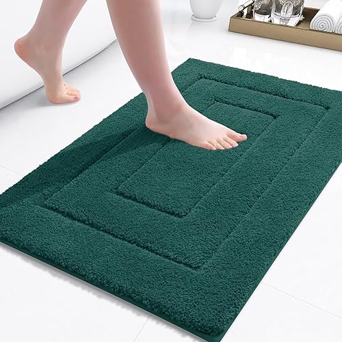 Miniatura 64 de Buganda Alfombras de baño, 24" x 16", Alfombras de baño de microfibra suaves y absorbentes, Alfombra de ducha esponjosa antideslizante, Alfombras de