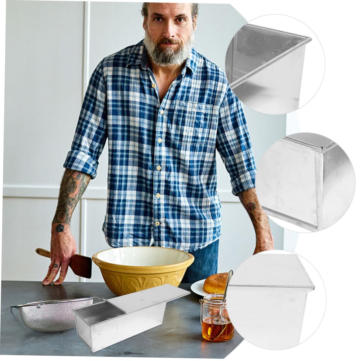 Brotbackform Mit Deckel Antihaft Kastenform Aus Aluminiumlegierung Für Toast Laib Und Kuchen Schnelle Wärmeleitung Für Küche Und Bäckerei Kapazität