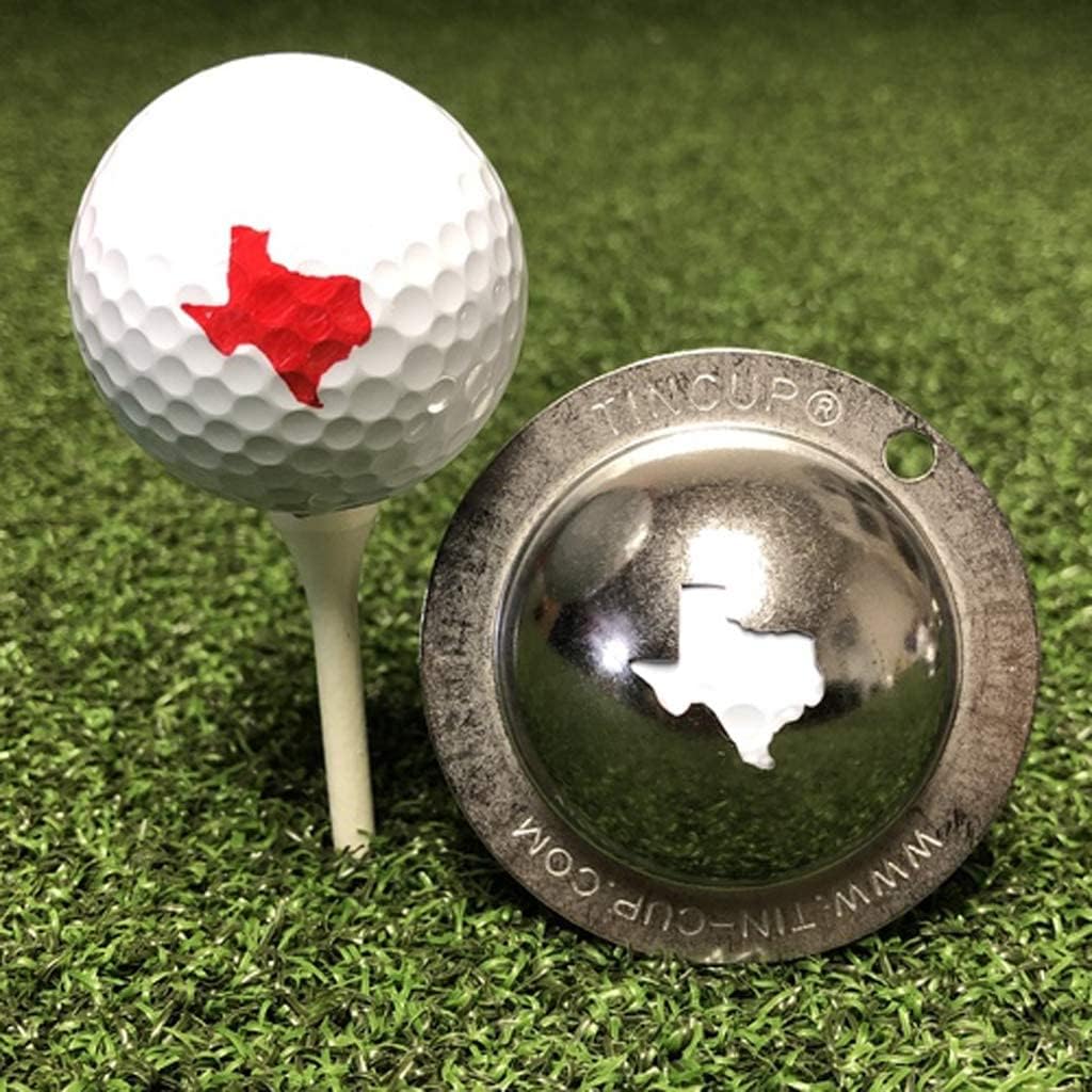Tin Cup Golf Ball Custom Marker Alignment Tool (Texas)