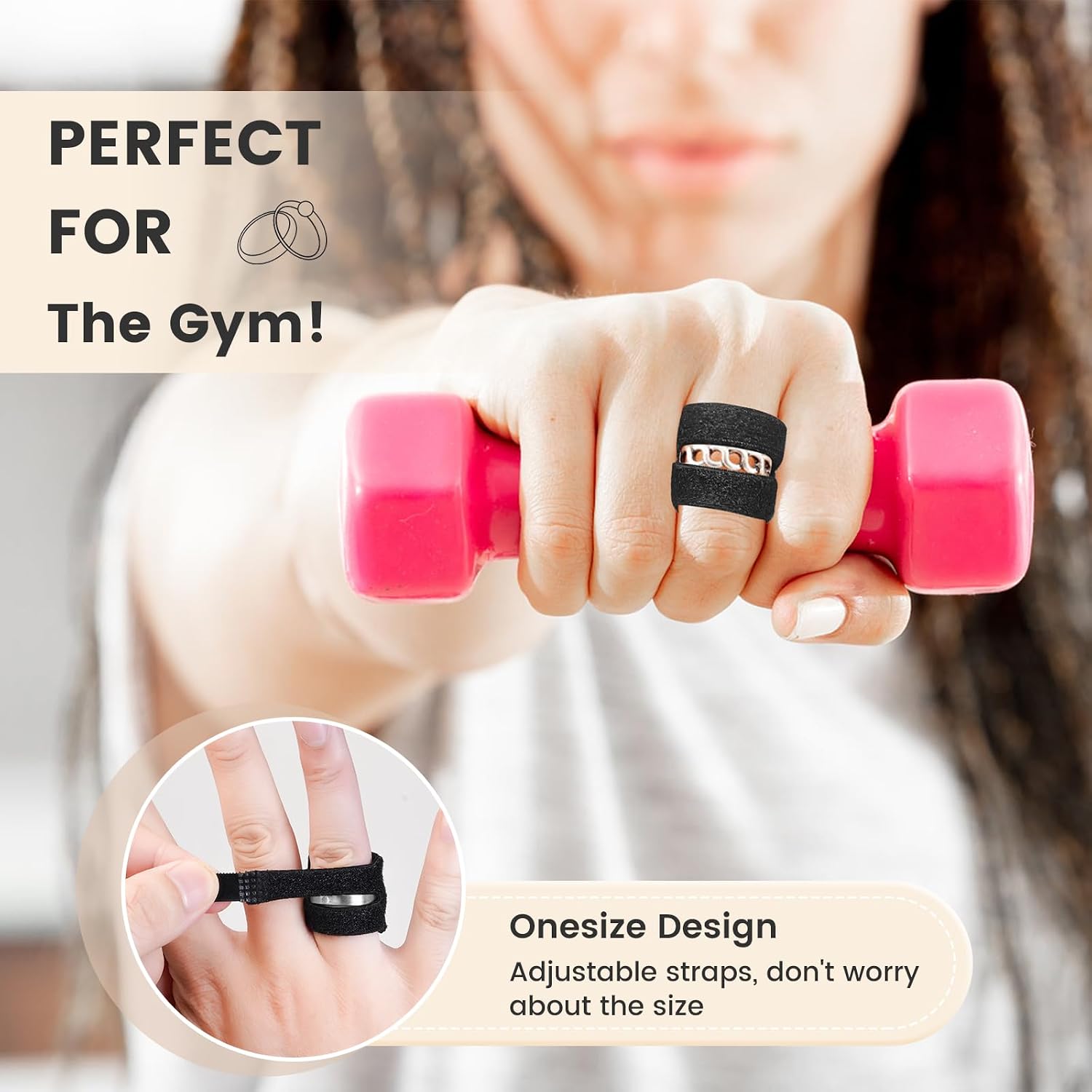 Universal Ring Protector for Gym Working Out, 2PCS Wedding Ring Cover, Ring Guards for Women Men