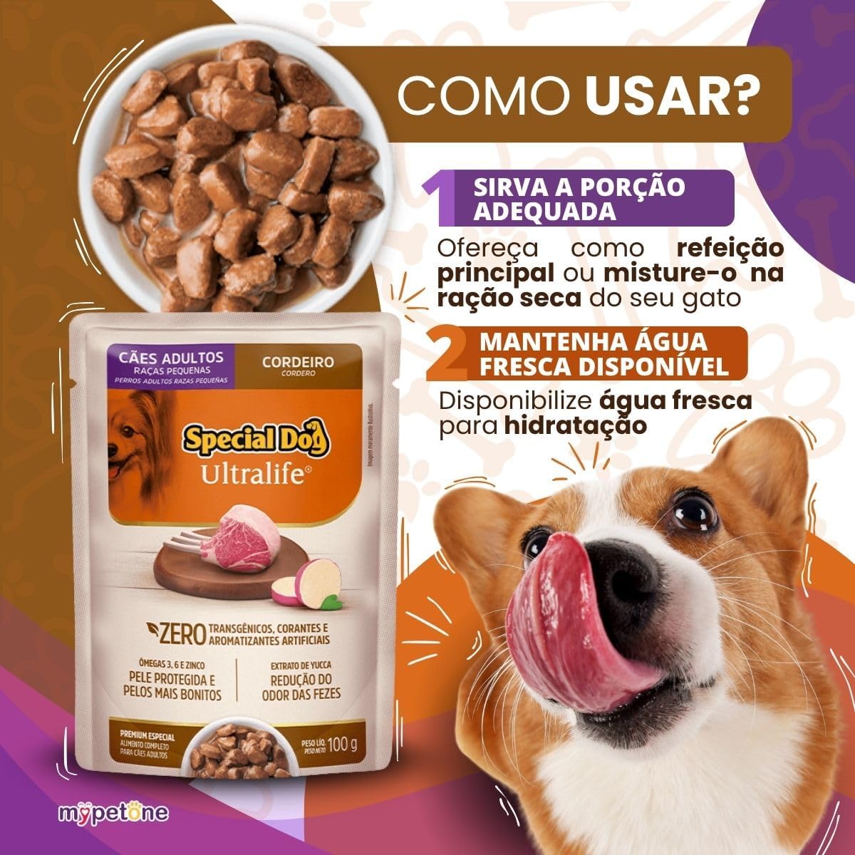 Ração Úmida Special Dog Ultralife para Cães Adulto Raças Pequenas Sabor Cordeiro 100g Ração Úmida Special Dog Ultralife para Cães Adulto Raças Pequenas Sabor Cordeiro 100g