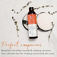 Vista 8 de Removedor de maquillaje fabricado en Estados Unidos con ingredientes naturales y orgánicos, removedor de maquillaje facial y de ojos, uso