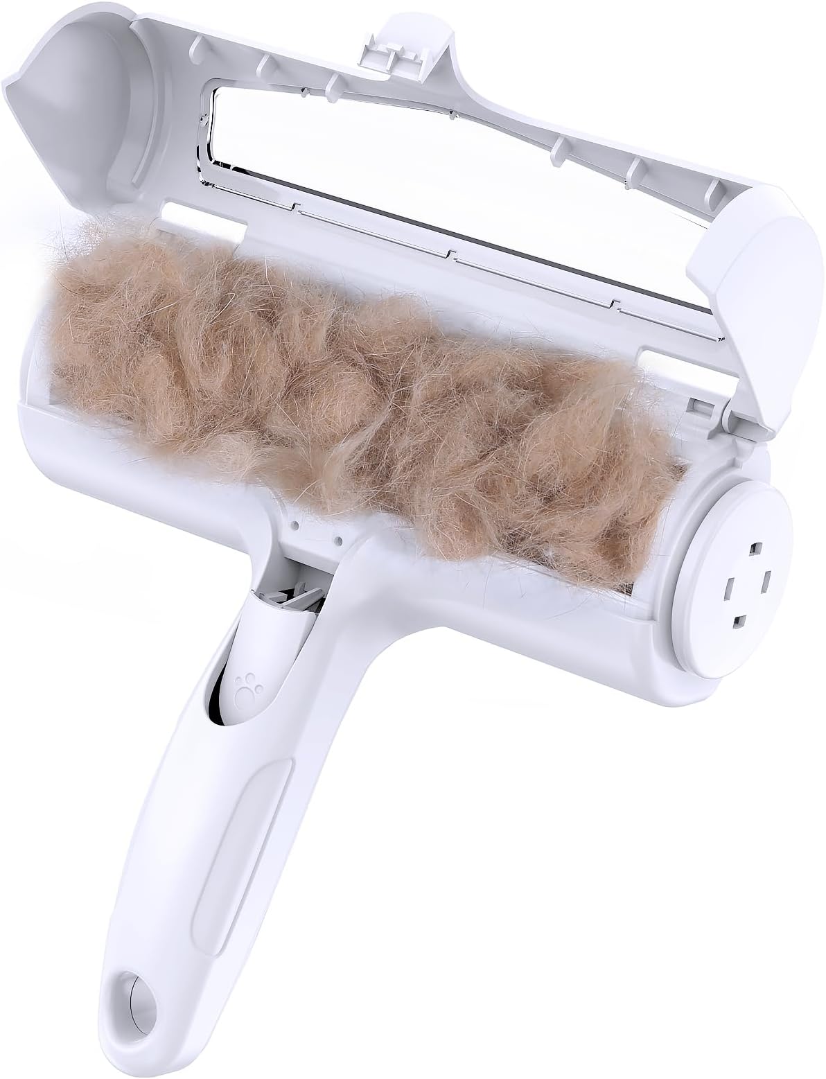 PetqueenPet Hair Remover, Reusable Dogs and Cats Hair Removal Brush, Animal Hair Remover Lint Roller Easily Clean Pet Fur From Sofa, Rugs, Carpets, Beds and Furniture, White