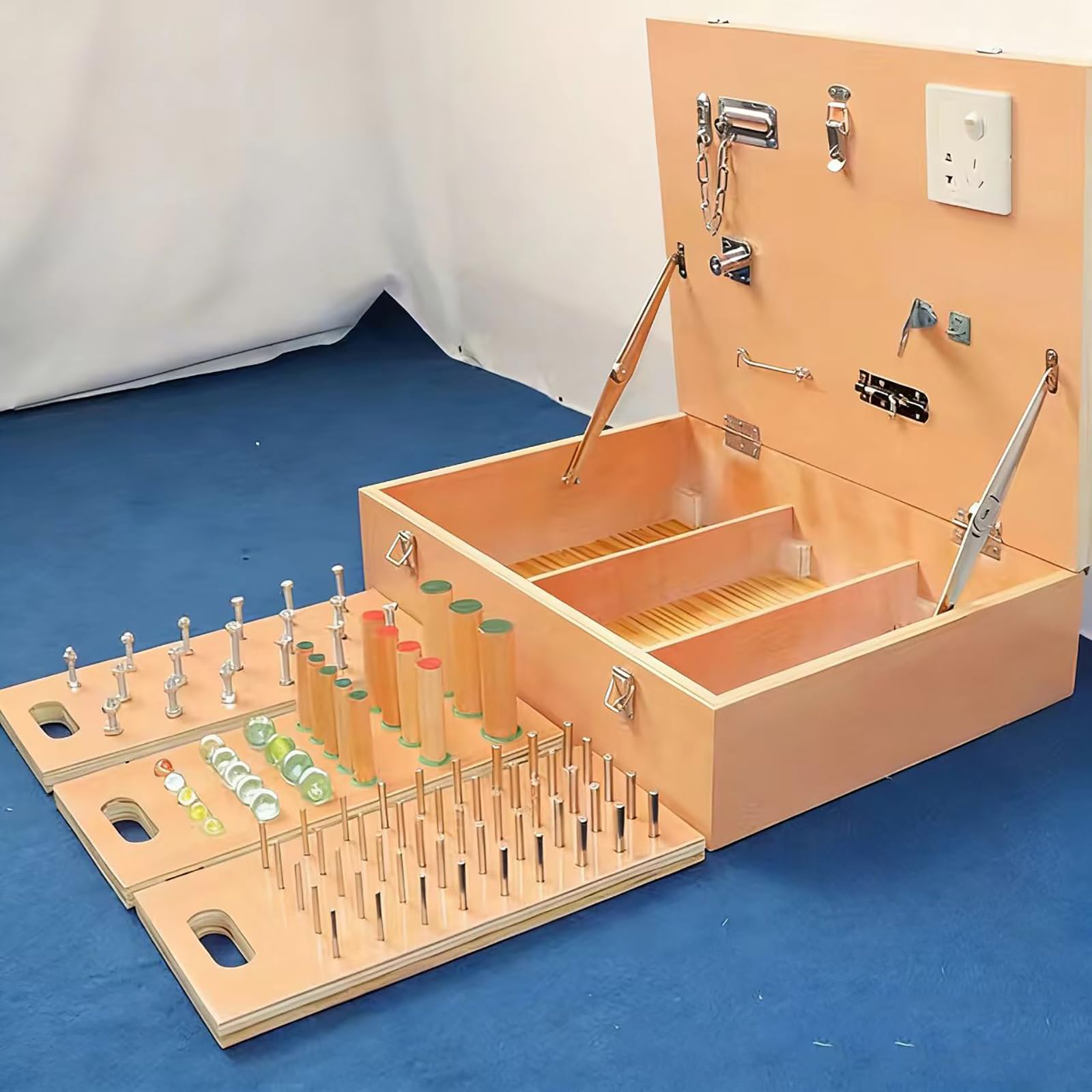 COYEUX Entrenador De Destreza Manual, Kit De Entrenamiento Combinado para La Función De La Mano, Diseño Abatible, Mejora La Coordinación De Movimientos, para Lesiones Hemiplejicas por Accidente
