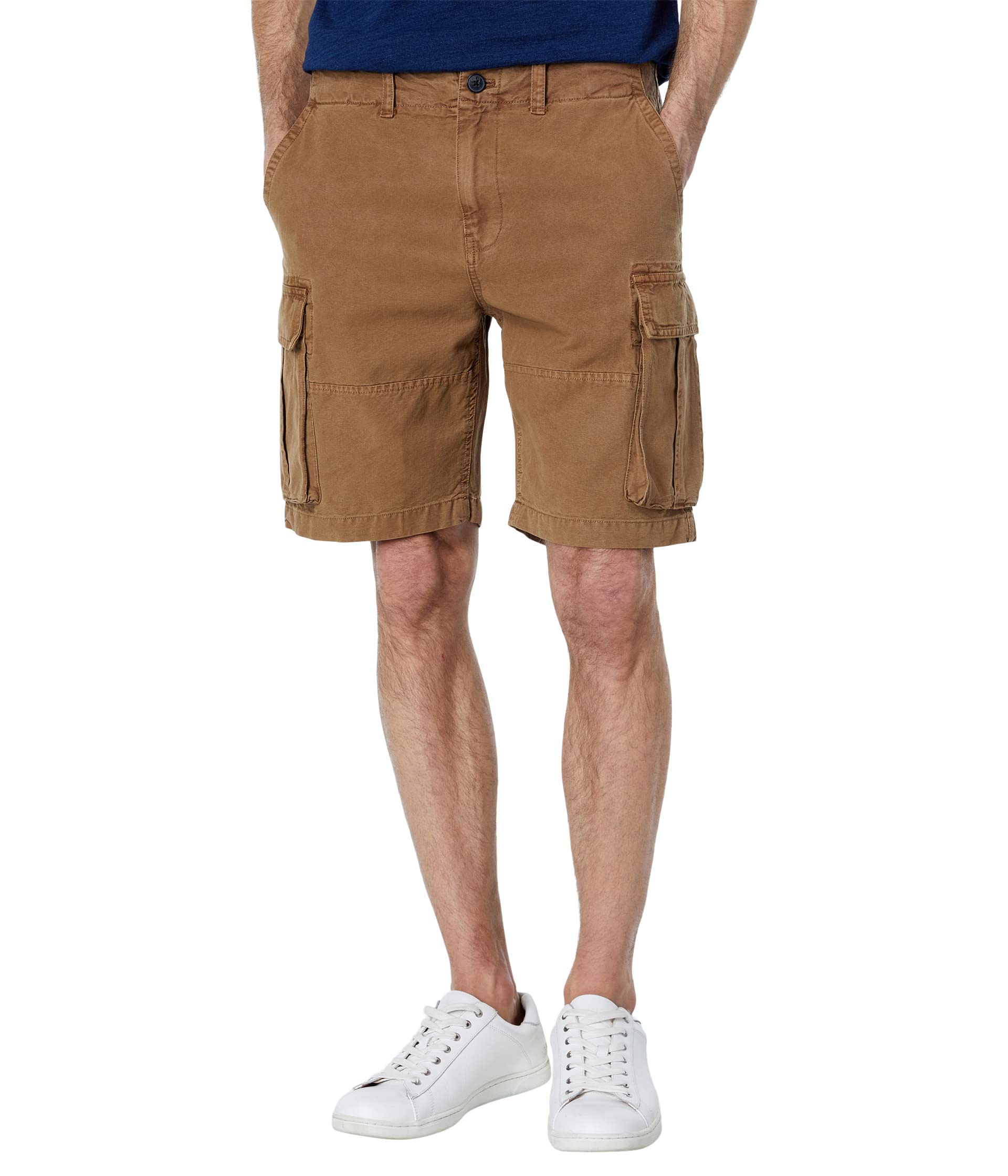 Lucky Brand Men's 9" Canvas Cargo Short, Otter, 30