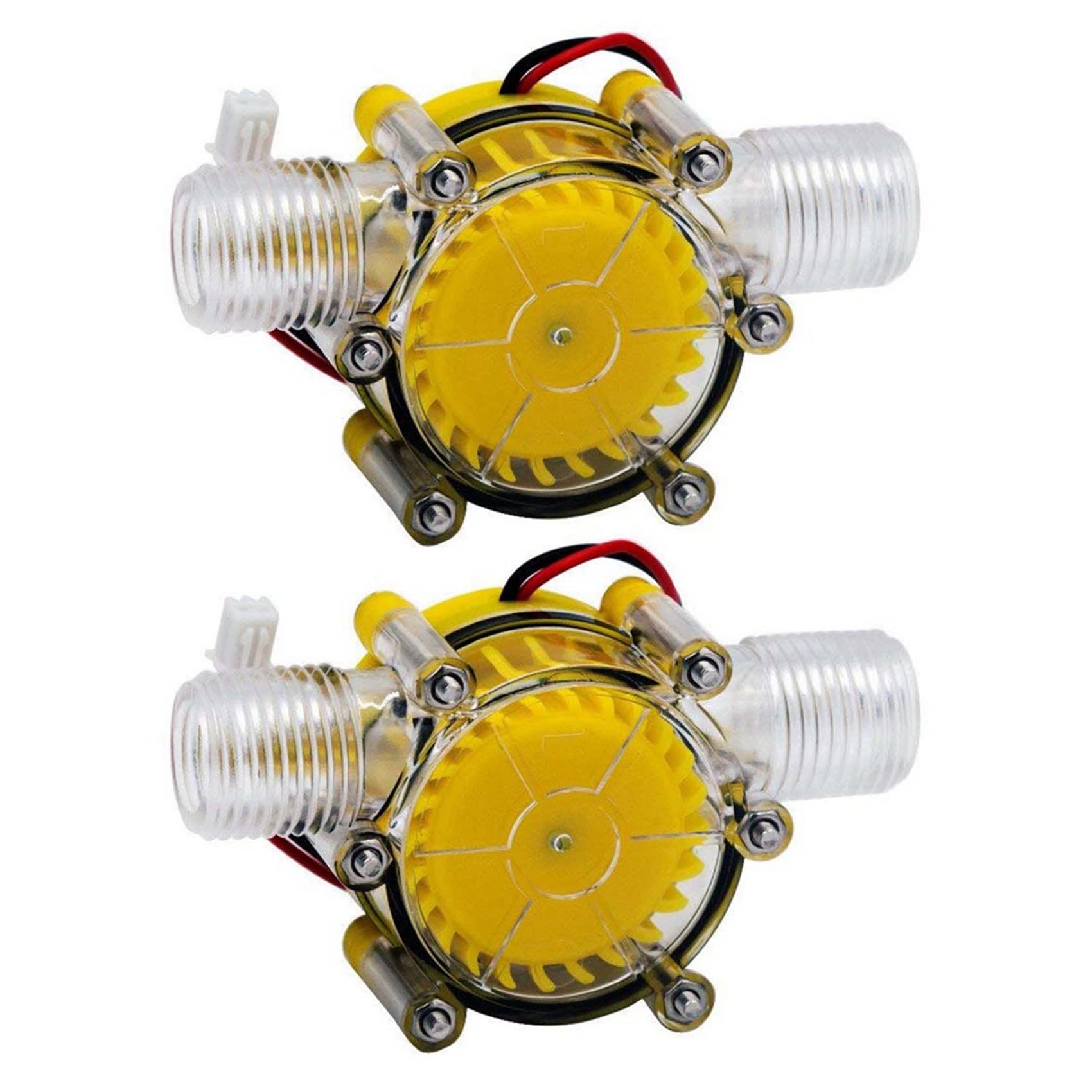 Yrreaty 2X 10W Water Pump Mini Hydro Generator Turbine Hydraulic Conversion 80V