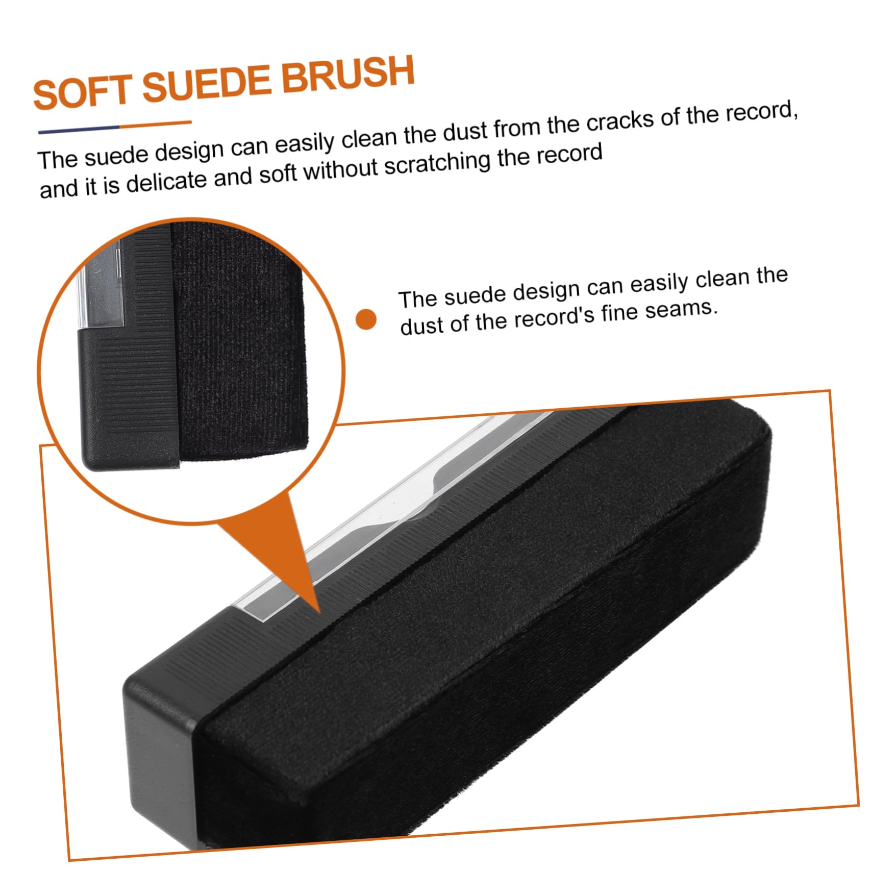 Brosse de Nettoyage pour Disques Vinyles et CD Protège Les Disques et Ensemble 1 Set Liquide et Éponge Prolonge la Durée de Vie du Stylet