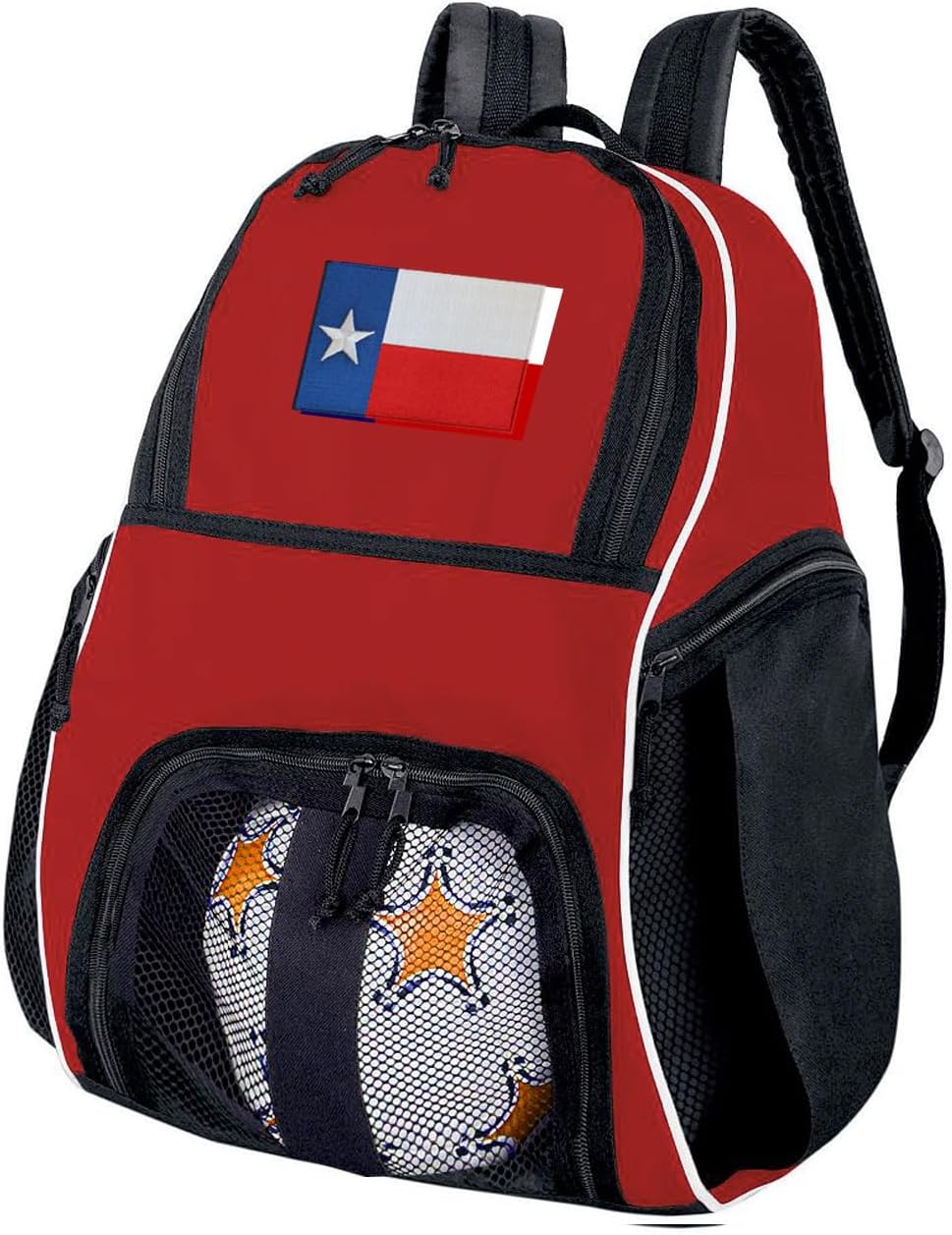 Broad Bay Texas Soccer Ball Backpack or Texas Flag Volleyball Bag