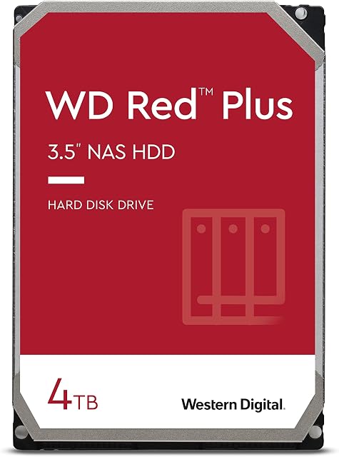 Western Digital HDD Red Plus 4TB 3.5 SATA 256MB