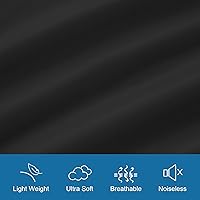 Vista 3 de Protector de colchón Queen impermeable, funda de colchón tamaño Queen, sábana ajustada suave y transpirable para cama con bolsillo profundo y banda