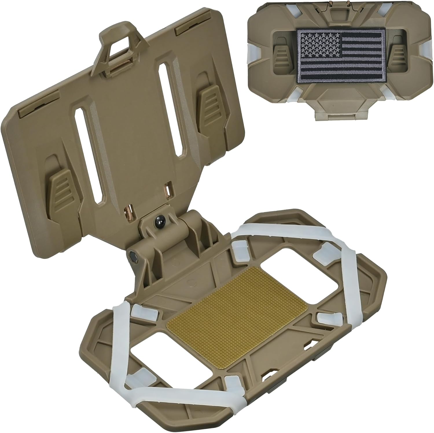 Tactical Plate Carrier Phone Mount, Universal Molle Phone Holder,Tactical Phone Holder Foldable Navigation Board for Tactical Vest Attachments