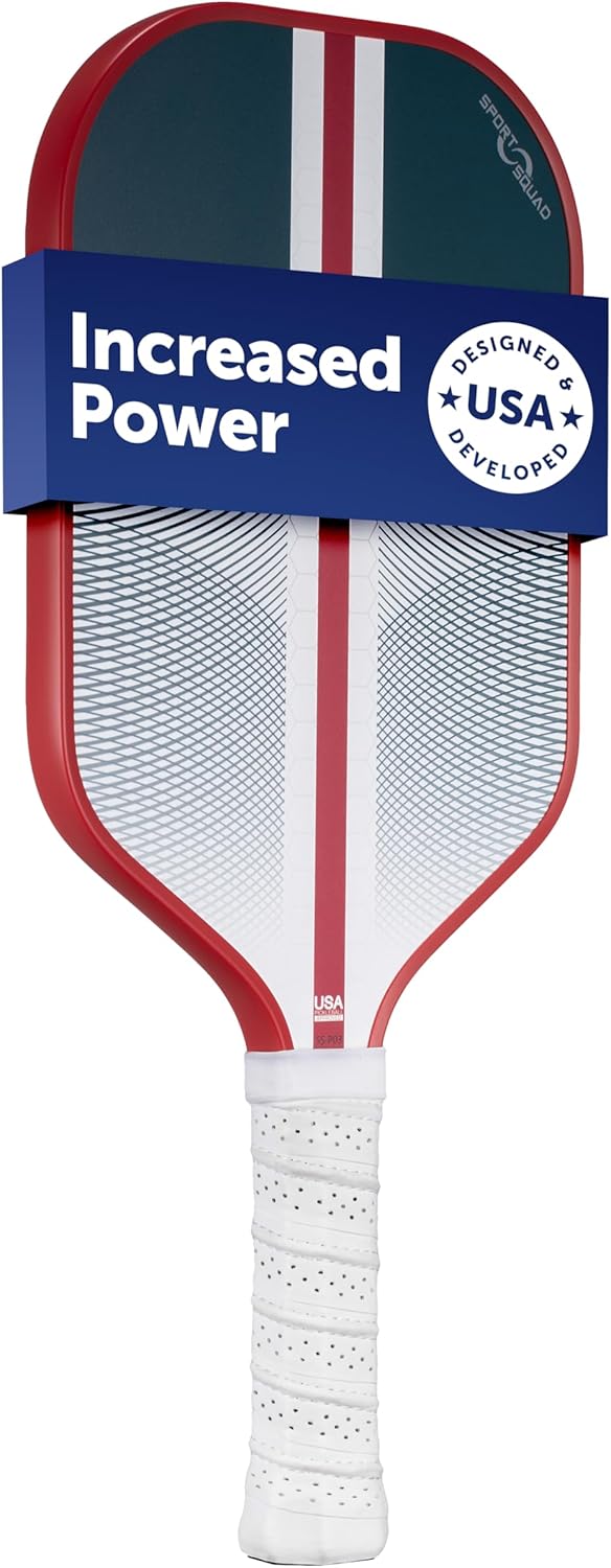 Sport Squad Pickleball Paddles Set of 2 and Single Paddles - Lightweight, Durable & High-Performance Playability - Enhanced Grip & Power - USA Team-Developed Rackets, Sets & Accessories for All Levels