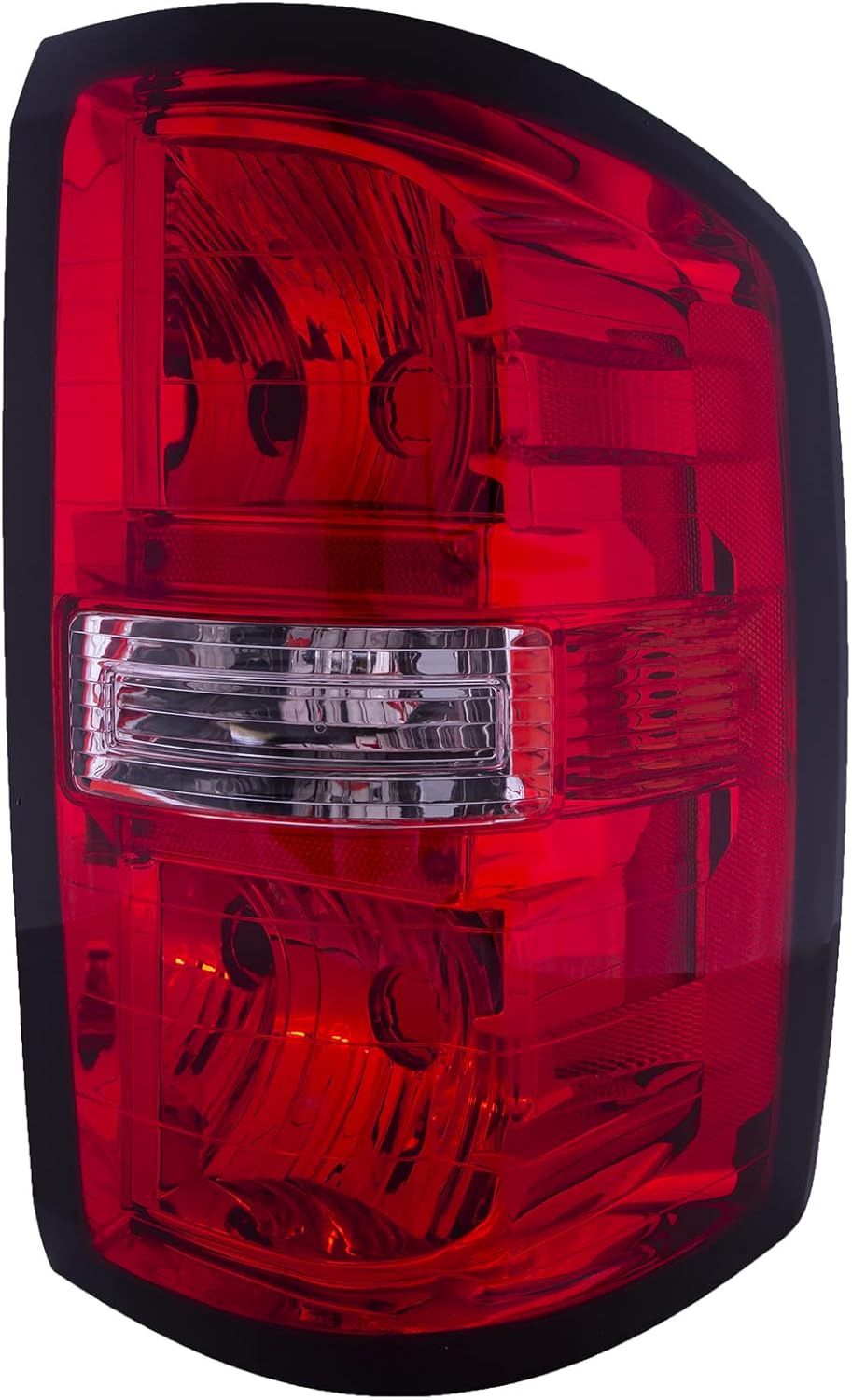 HEADLIGHTSDEPOT Tail Lights Set Chrome Housing Simple Design Left Right Pair Compatible with 2014-2015 GMC Sierra 1500/ Denali