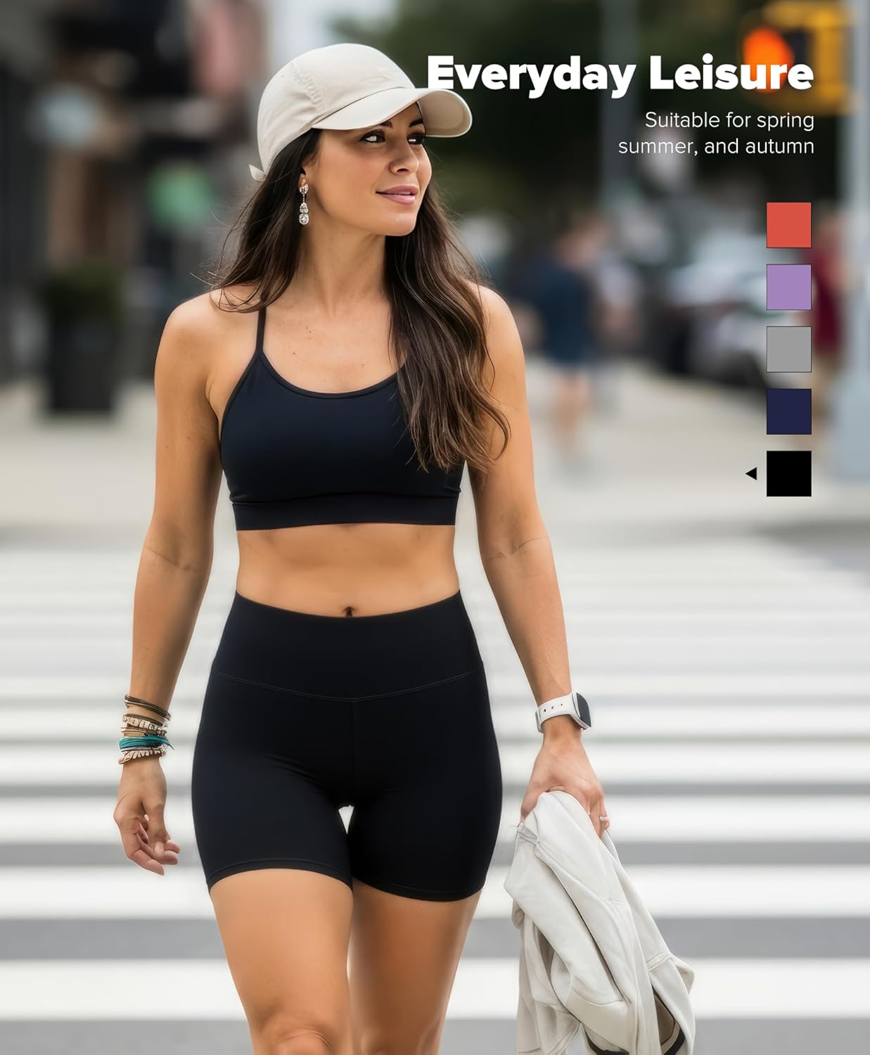 BRXL Womens Biker Shorts Tummy Control Workout Shorts High Waisted Yoga Running Gym Spandex Compression - Image 6