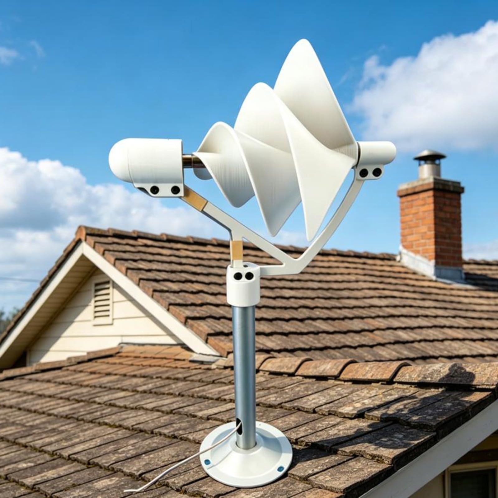 Generador de turbina de viento en espiral de 10 W, modelo científico Arquímedes Breeze, dispositivo de energía eólica portátil de metal, para proyectos de enseñanza en el aula y decoración