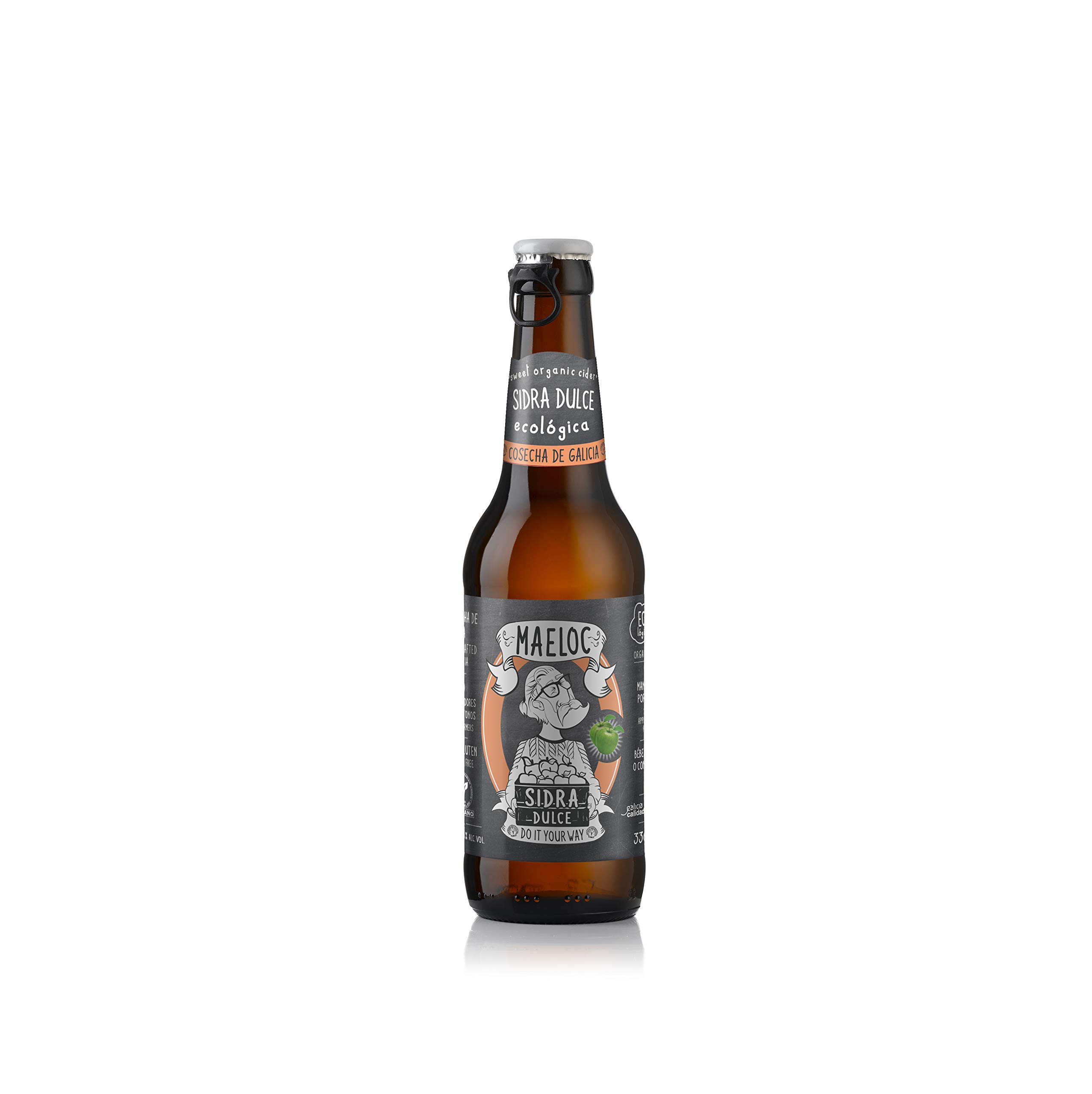 Maeloc Sidra Dulce Ecológica - 24 botellas x 330 ml
