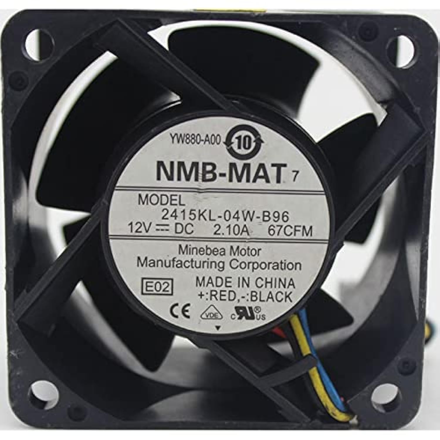 PGSA2Z 60x60x25mm DC 12V NMB-MAT 67CFM Cooling Fan 4-Wire with PWM, Pressure-optimised, Very quiet motor, Computer- Black | 2415KL-04W-B96 | 2.10AMP | (B09PK79JVQ) Amazon Price History, Amazon Price Tracker