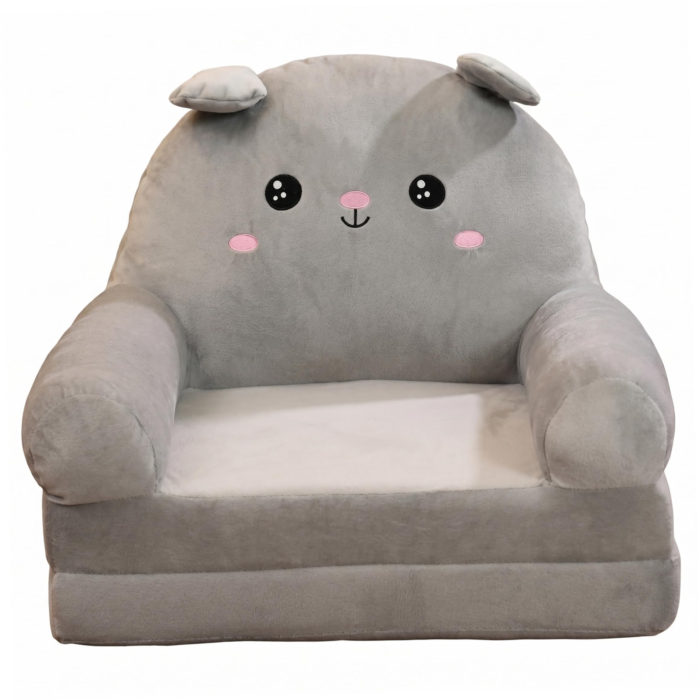 Sjfbebsy Kids Couch, Kids Sofa Chair Soft Foldable Toddler Chair with Cute Cartoon Animal Design for Playroom and Bedroom Mice, Couch