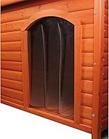 Vista 2 de Trixie Productos para mascotas Puerta de plástico para Caseta de perro de techo plano , plástico claro