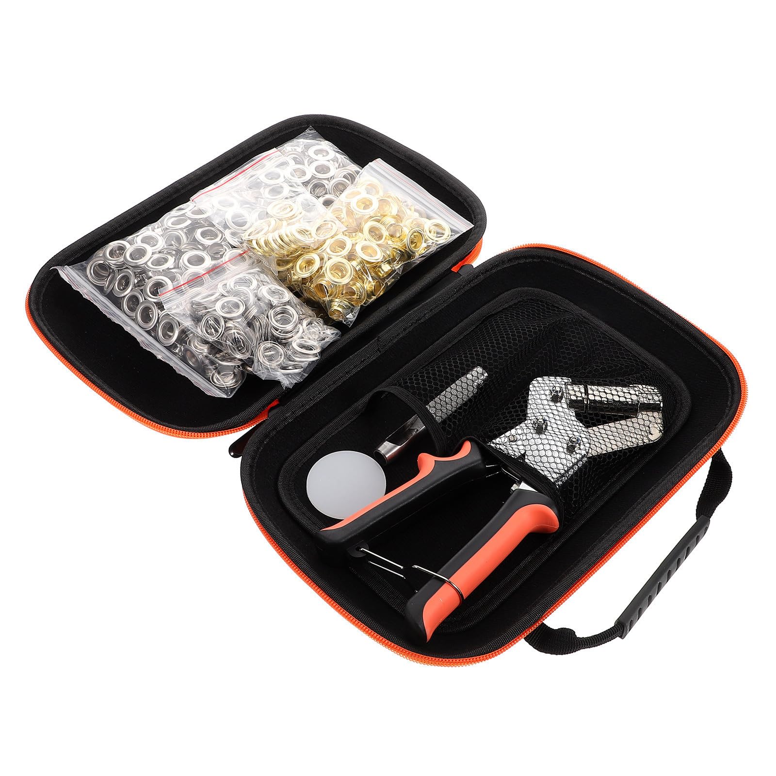 Kit de Alicates para Ojales Metálicos de Hierro Portátil y Fácil de Usar para Eventos y Posters Herramientas Necesarias y Arandelas Incluidas