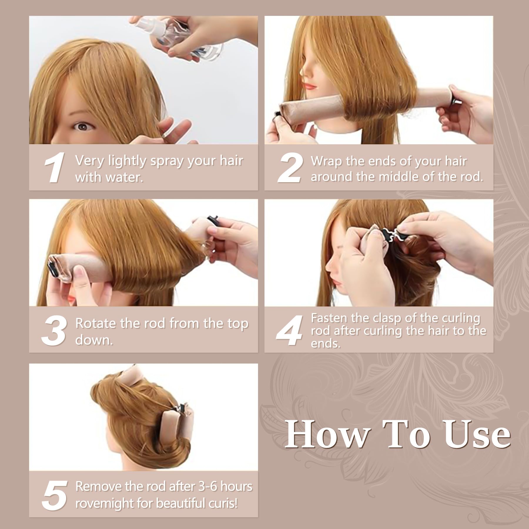 Flenza Satin Heatless Curler Set - Heatless Curls Overnight,Soft Curls & Frizz-Free Styling,Velvet Rollers with Satin Hair Scarf Overnight Heatless Curling Set for All Hair types