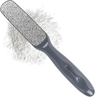 Probelle Double-Sided Nickel Foot File Callus Remover - Instant Powder Reduction for Cracked Heels & Soft Feet (Dark Grey)
