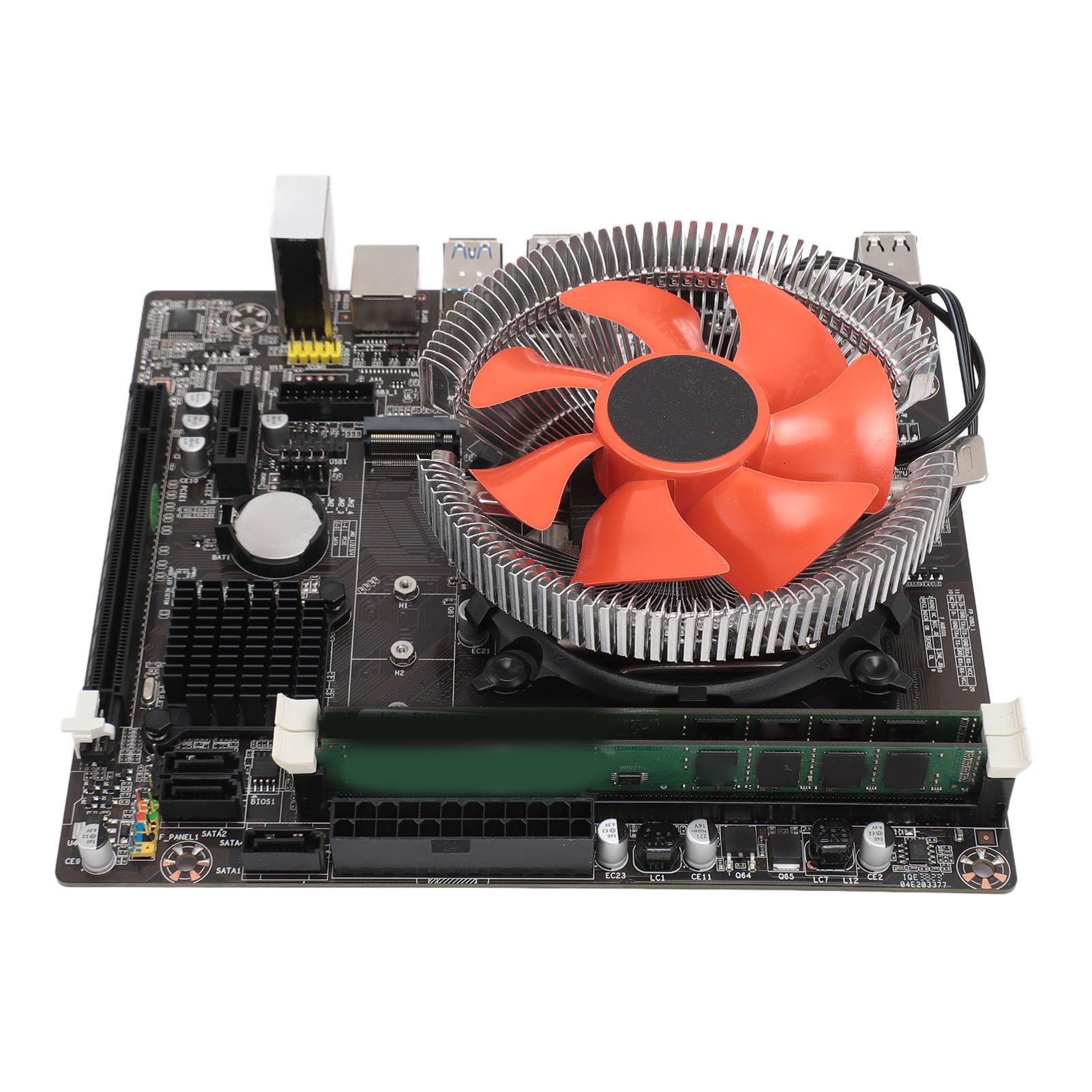 Bewinner Set Scheda Madre B75, CPU I5 3470 8G DDR3 Combinata CPU con Ventola, Chipset Integrati, Facile Assemblaggio per Computer Desktop PC