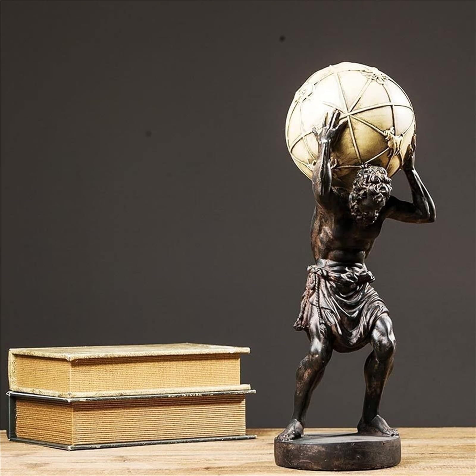 Statua Świata Prezenty na parapetówkę, dekoracje do szafki na wino, figurka z żywicy do domu i biura Unikalna dekoracja