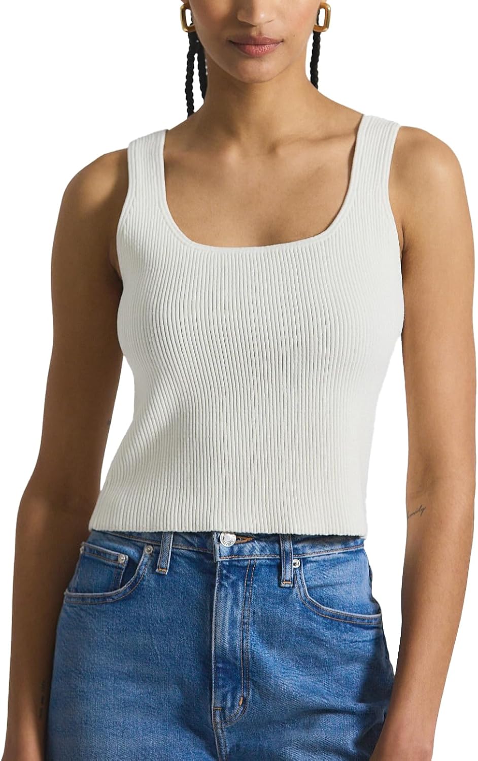 Derek Lam 10 Crosby Men's Sain Rib Knit Sweater Tank