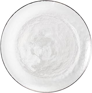 Fortessa Los Cabos Glass Dinnerware Collection, Dinner Plate (Set of 4), 10.5 Inch, Clear