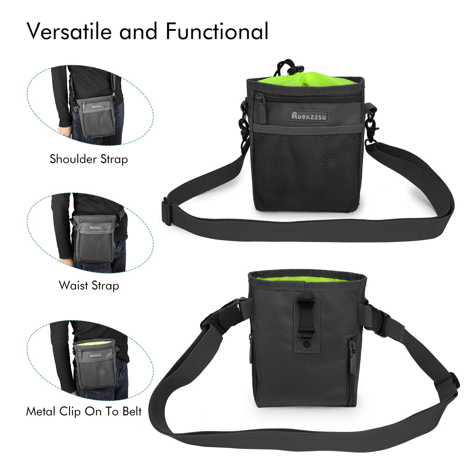 Borsa Addestramento Cani, Sacchetto di Allenamento per Cani Borsa per Il Cibo per Cani Animali Multifunzionale Snack Borsa