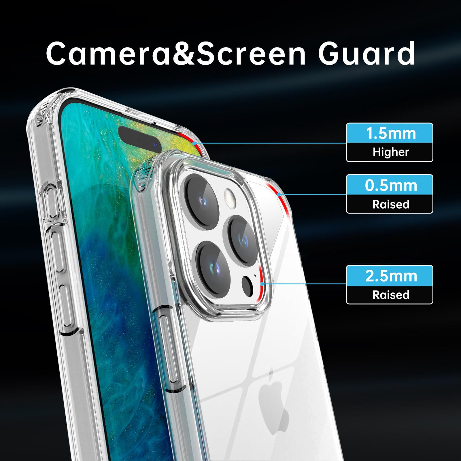 Nupcknn Handyhülle Mit Halskette Für IPhone XR – Transparent, Stoßfest, Mit Umhängbarem Band (1,6 M)