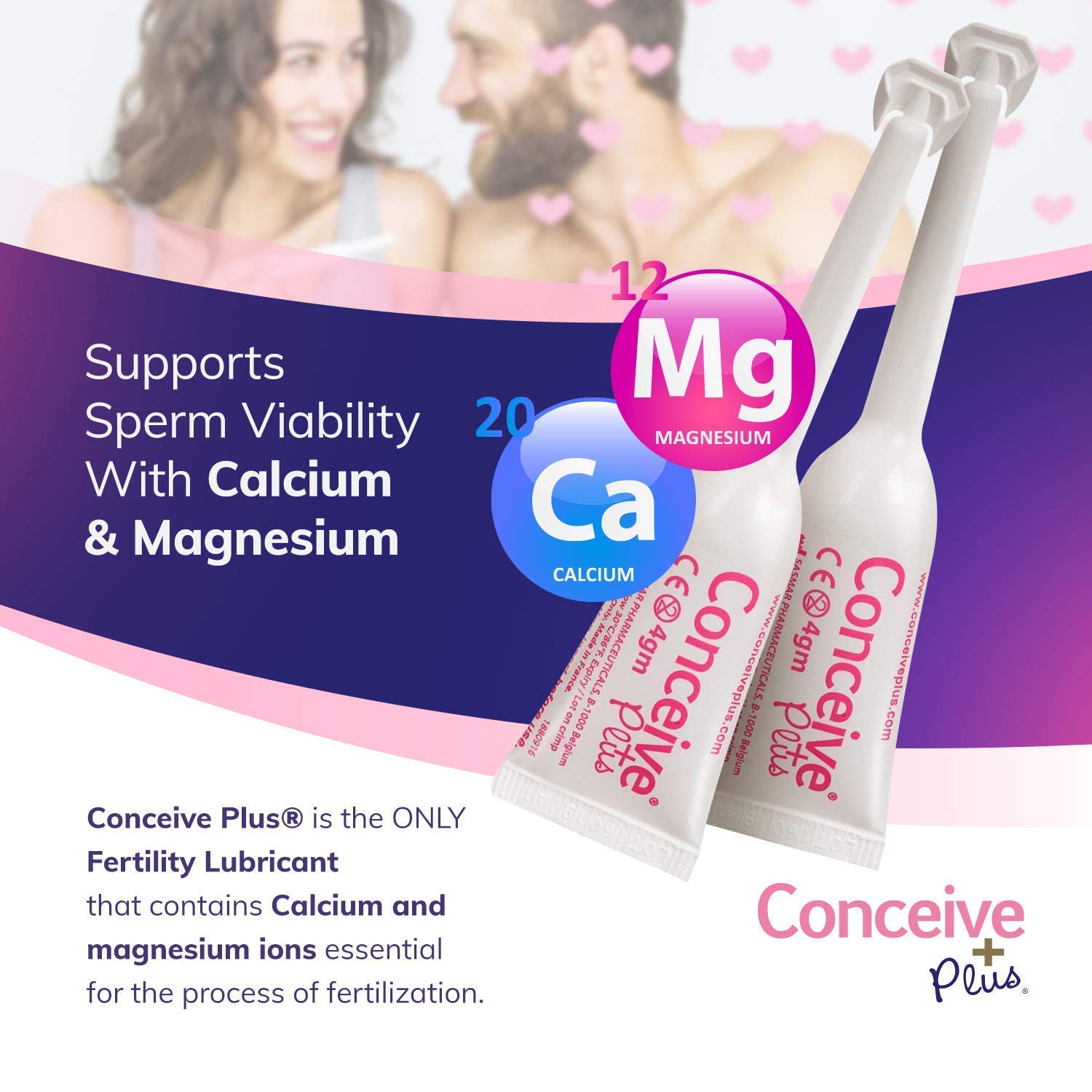 Conceive Plus Fertility Lubricant Conception Safe Lube with Calcium