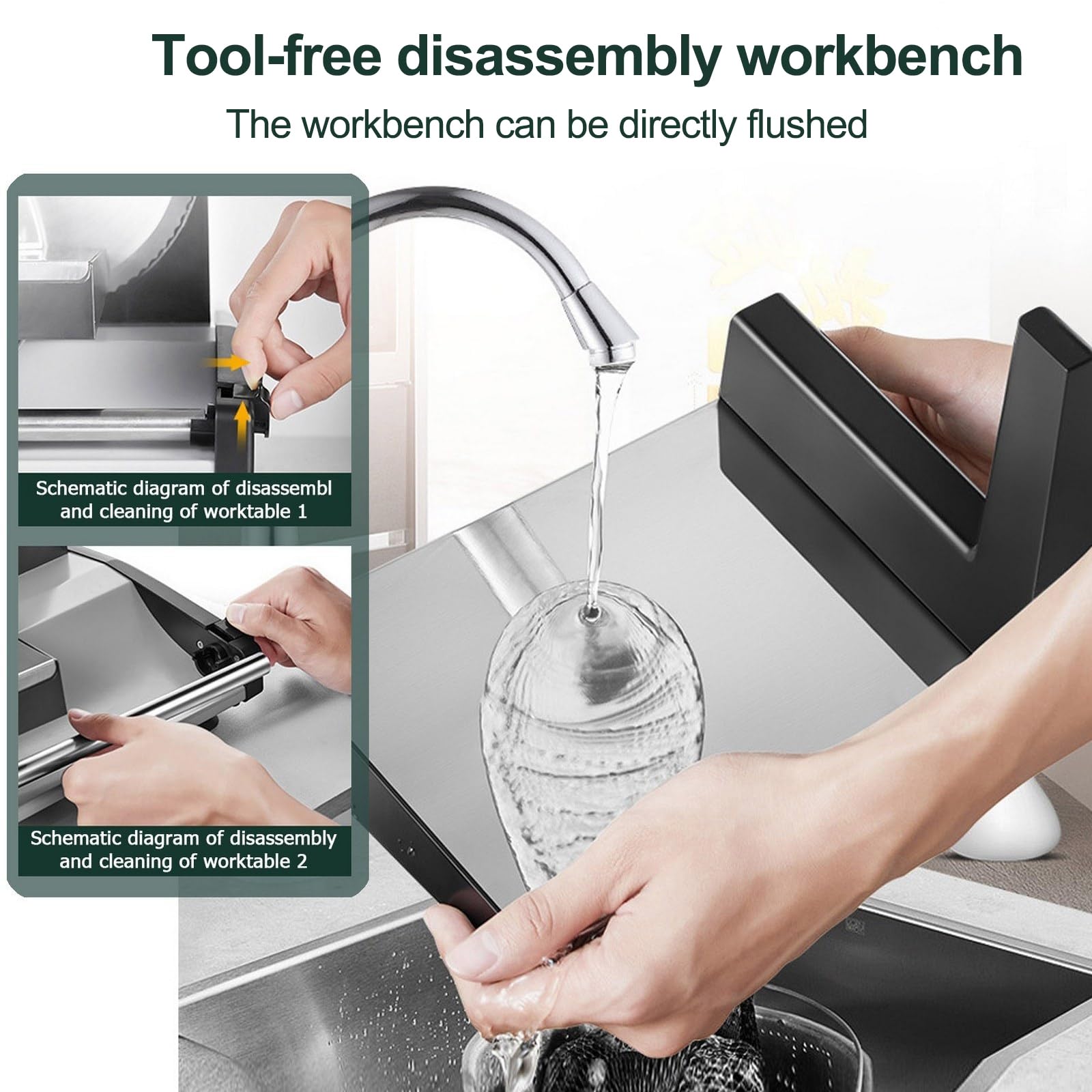 Affettatrice Commerciale, Affettatrice Carne Congelata 200 W, Affettatrice Elettrica, Con Interruttore Di Sicurezza, Lama Diametro 190 Mm, Regolazione Spessore 0-15 Mm, Adatta Per Formaggio 110V