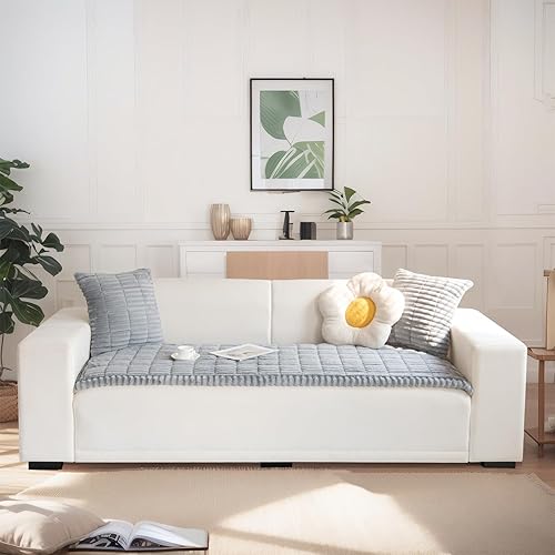 Miniatura 1 de LiveGo Fundas mullidas de sofá para mascotas, protector de sofá para perros, funda protectora de algodón elegante para sofá, alfombra para mascotas