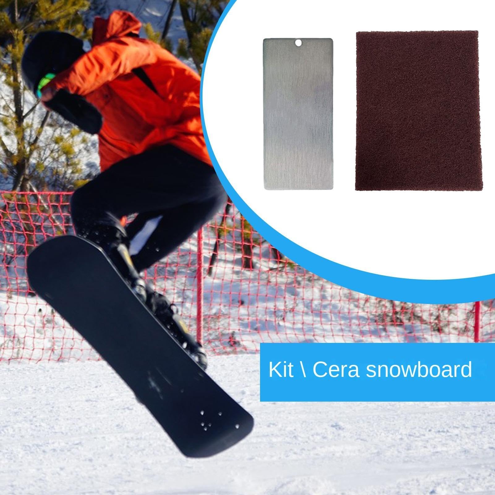 Kit Ceratura Snowboarding Attrezzo Compatto Leggero per Ceratura Sci | Portatile Per Sport Invernali, Attrezzo Compatto da Sci, Raschietto Messa a Snowboard, Accessorio Portatile Cura Base