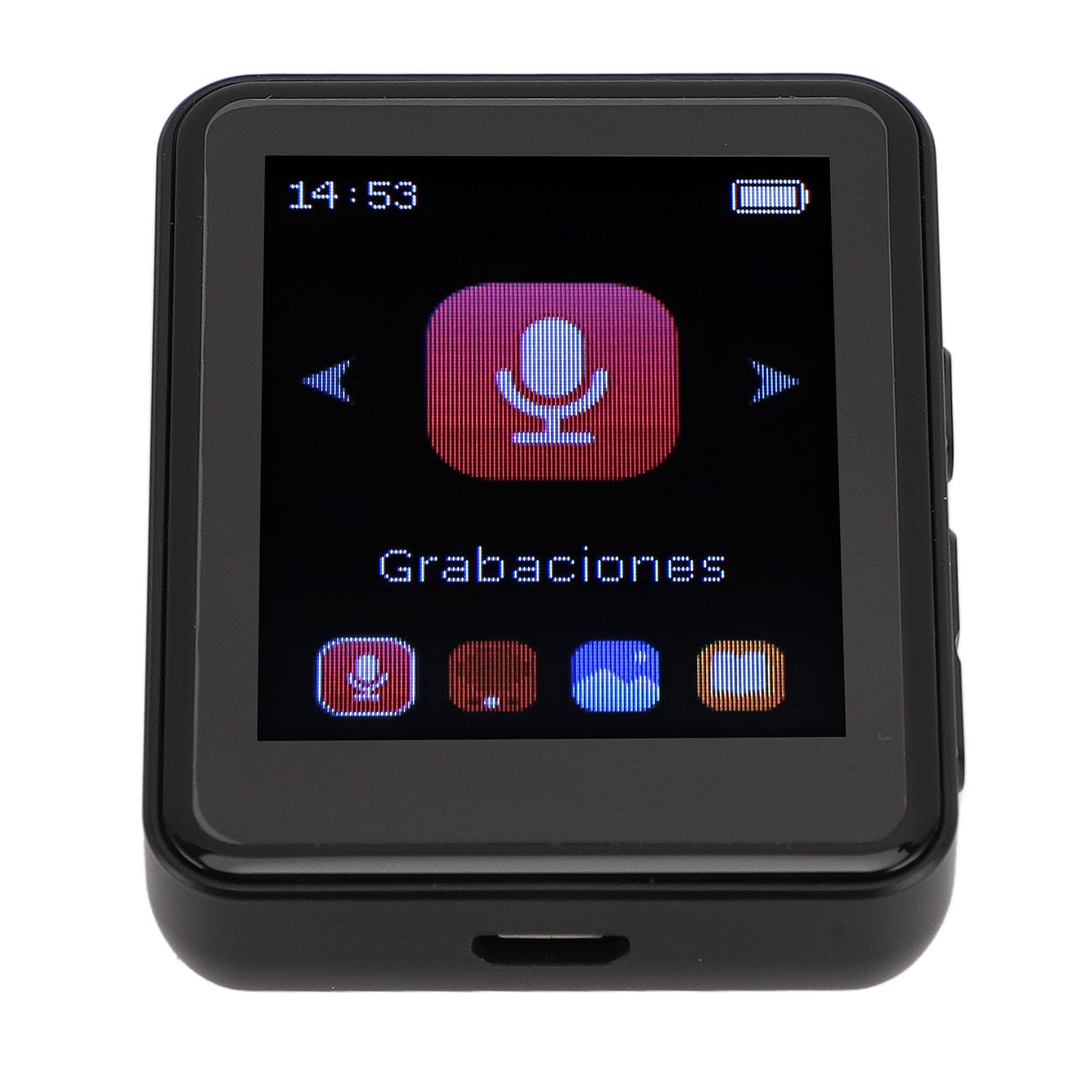 Lettore Musicale Bluetooth Portatile con Clip Posteriore, Lettore MP3 MP4 Touch Screen da 1,8 per Fare Jogging (32G)